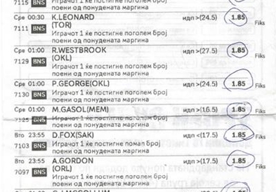Петмина гостиварци со два тикети во обложувалница заработија 126 илјади евра
