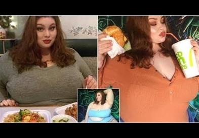Има 210 килограми и наплатува за да ја гледаат како се прејадува (ФОТО)