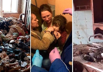 Петгодишно девојче од Русија живеело само во стан на ужасот (ВИДЕО) 