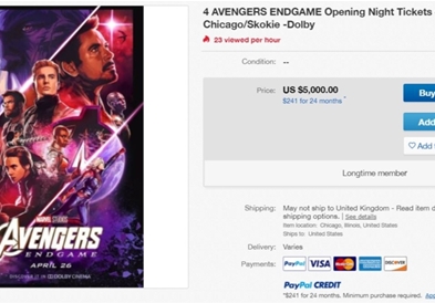 Лудило на eBay – за еден билет за филмска премиера се бараат по 5000 долари