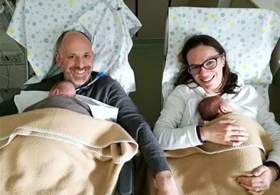 Близнакот Андреа роден два месеци по својот брат Алесандро