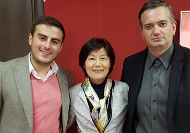 Јапонската амбасадорка г-ѓа Ханеда во посета на Канал 5 ТВ