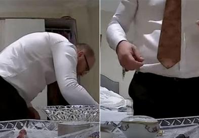 Директор крадел од старица на умирање,го открила камерата (ВИДЕО)