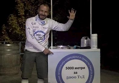 Бојан Киров петпати се искачи на врвот на Водно на Светски ден на дијабетесот