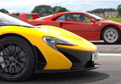 Судир меѓу генерации: McLaren P1 vs Ferrari F40 (ВИДЕО)