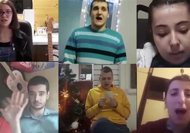 Учениците од училиштетот за рехабилитација  „Св. Наум Охридски“ снимија Божиќна песна