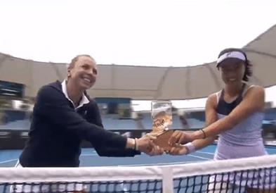 Преседан на WTA турнирот: Има две победнички , немало време за финалето (ВИДЕО)