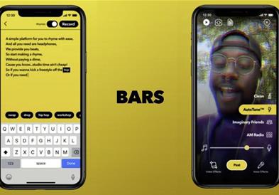 Музичката апликација „BARS“ е наменета за рапери и наликува на „TikTok“