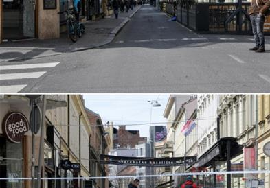 Фото: Загреб за време на земјотресот и денес