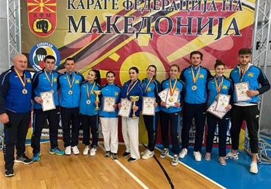 Макпетрол со освоени 13 медали најуспешен на државното првенство во карате за сениори/ки