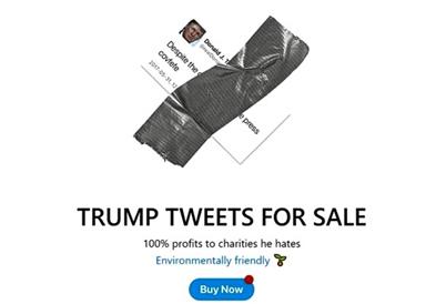 Студенти ги продаваат твитовите на Трамп и парите ќе ги донираат на фондации што тој ги мрази 