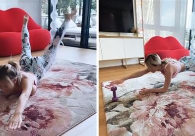 Дилета објави снимка додека вежба во нејзниот стан, милиони воодушевени (ВИДЕО)