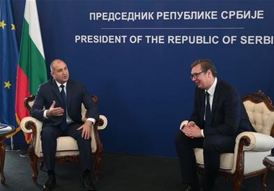 Вучиќ и Радев открија споменик на Св. Кирил и Методиј во Димитровград