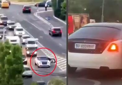 Романец во Ролс Ројс го блокирал сообраќајот – причината е неверојатна (ВИДЕО)