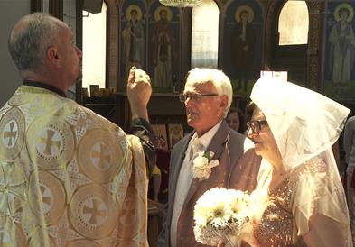 Брачната двојка Боро и Душанка Лешкоски прослави златна свадба