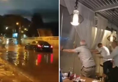 Три лица се повредени во невремето на црногорското приморје (ВИДЕО)
