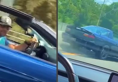 Видео: Го предизвика возачот на Тесла а потоа си пресуди самиот