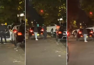 Неверојатно бегство на две тркала преку полициското возило (ВИДЕО)