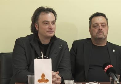 Дац и Александар нови кумови на Бадник 2022, здравичар уметникот Живко Поповски - Цветин