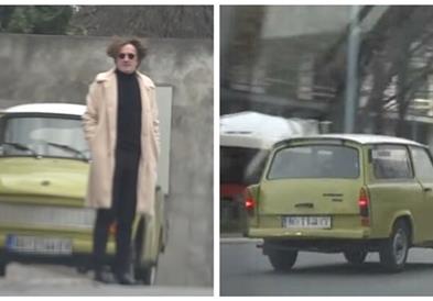 Горан Бреговиќ вози стар Трабант низ луксузен кварт во Белград (ВИДЕО)