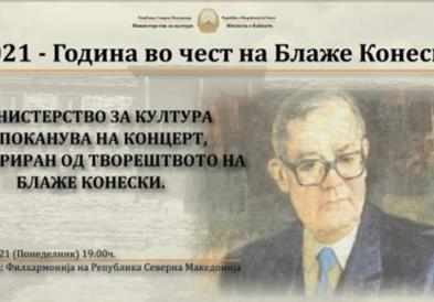 Завршна манифестација по повод  „2021 – Година во чест на Блаже Конески"