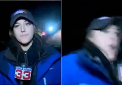 Автомобил „однесе“ репортерка додека се јавува во живо (ВИДЕО)