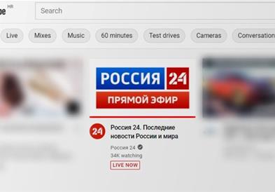 YouTube ги блокира руските државни медиуми во целиот свет 