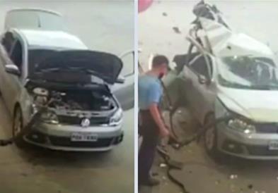 Експлодира плински уред во автомобил за време на полнење (ВИДЕО)