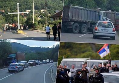 Тензично на северот на Косово: Затворени премините Брњак и Јариње, повреден Србин