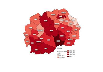 Ковид картата повторно е црвена, расте и бројот на хоспитализирани