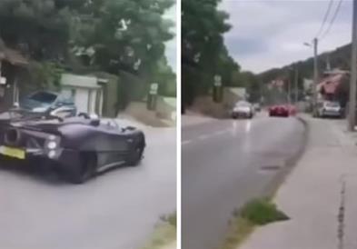 Автомобил од 15 милиони евра се судри со Форд Фиеста, луксузниот автомобил помина лошо (ВИДЕО)