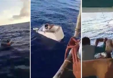 По 11 дена е најден исчезнат рибар среде море- пловел во фрижидер (ВИДЕО)