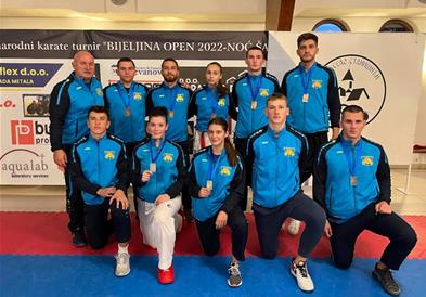 Осум медали за каратистите на Макпетрол на Турнир во Бјелина
