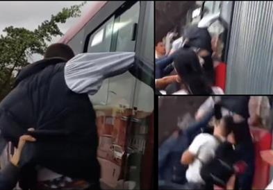 Патници во автобус фатиле џепчија на дело и сложно го претепале (ВИДЕО) 
