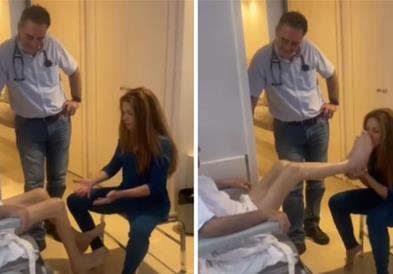 Шакира објави снимка во која му ги бакнува стопалата на својот болен татко (ВИДЕО)