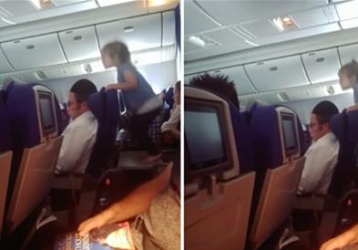 Родители на удар на јавноста, откако нивното дете „дивее“ на осумчасовен лет (ВИДЕО)