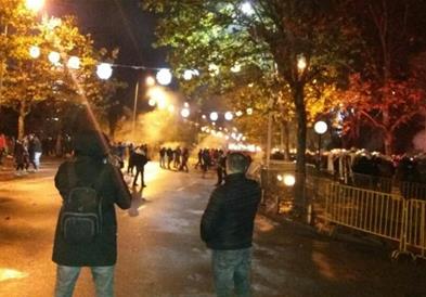 Видео: Судири меѓу полицијата и демонстрантите во Подгорица