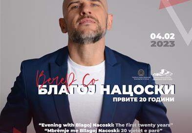 В сабота во Опера и балет концерт на Благој Нацоски 