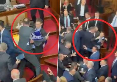 Хаос во српското собрание, Вучиќ: Се обидовте да ја разорите Србија, се разоривте себеси(ВИДЕО)
