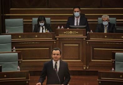 Курти во косовскиот Парламент повтори дека ЗСО не поминува