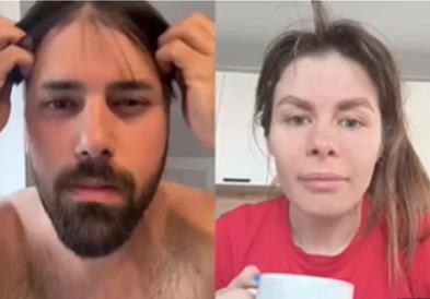 Реакција на една жена додека го гледа шминкањето на еден маж (видео)