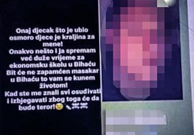 Уапсен е средношколецот од БиХ, кој се закануваше дека ќе направи масакр во училиштето