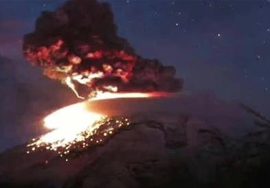 Прекината наставата во 22 мексикански градови по серијата силни ерупции на вулканот Попокатапет