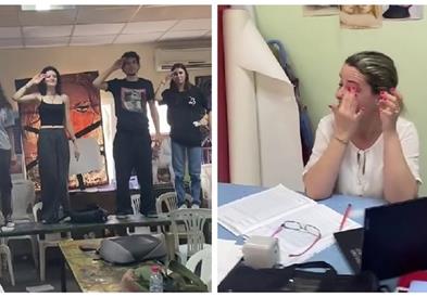 Учениците со филмска сцена се простуваат од омилената наставничка, снимката е хит (ВИДЕО)