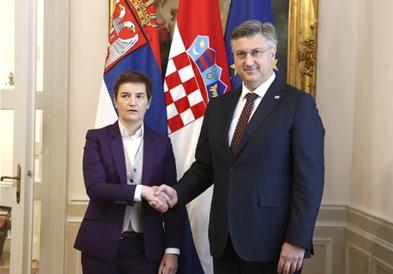 Брнабиќ: Посетата на Пленковиќ е позитивен импулс за во иднина