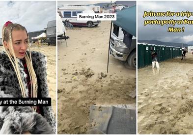 Десетици илјади луѓе се заробени во кал на култен фестивал среде пустина во САД (ВИДЕО)