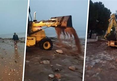 „Даниел“ направи хаос во грчките летувалишта, возачите заробени (ВИДЕО)