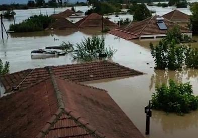 Под вода неколку места во околината на грчкиот град Кардица