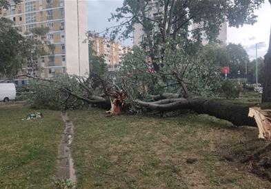 Страшно невреме во Хрватска: Гром скрши бандера, автомобилите под вода (ВИДЕО)