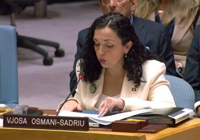Вјоса Османи се обрати во Советот за безбедност на ОН: Србија сака враќање во 90-тите